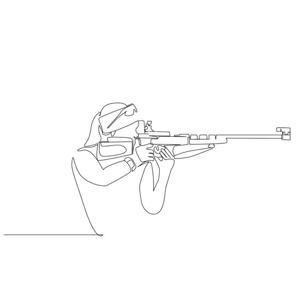 Biathlon / Tir à la carabine laser